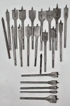 Vintage Spade Paddle Drill Lot Of 22 Made The Usa Mixed Wood Saw Bits Used. Price: $44.99.