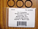 3 Compatible Nordson 940172 O-rings / R&s 017NOV Material Fkm Viton New. Price: $12.00.