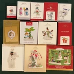 Hallmark Keepsake Snowman Ornaments, Mib, 7 & Up, You Pick Ltd Ed, Magic Sound New. Price: $19.00.