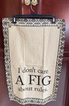 Brand New Black Tan Cotton Tea Towel Dish Cloth 18 X 28 Don't Care Figs. Price: $13.48.