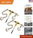 Rust-resistant Ratchet Binder With Secure Fastening For Safeguarding Loads New. Price: $111.99.